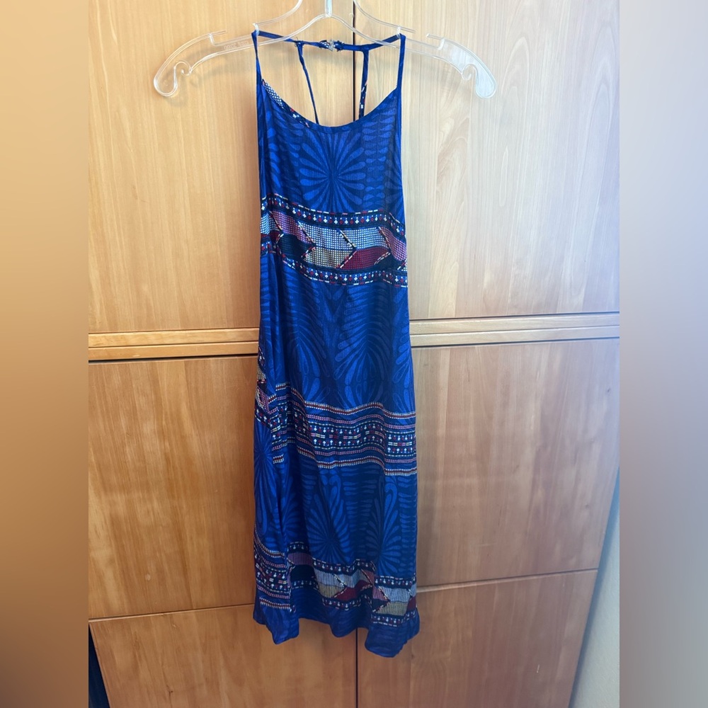 Roxy Blue and Red Sundress NWOT